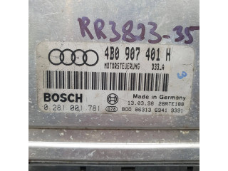 Блок управления двигателя 4B0907401H, 0281001781   Audi A6 S6 C5 4B