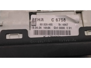 Блок управления климат-контролем 93329465, C6758   Opel Meriva A