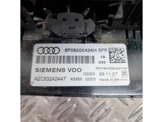 Блок управления климат-контролем 8P0820043AH, A2C53242447   Audi A3 S3 8P