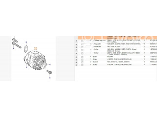 Генератор 0124425059, 13229992   Saab 9-3 Ver2      