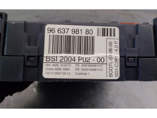Pojistková skříňka Řídící jednotka BSM 9663798180, VALEO   Peugeot 308 2007