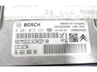 Блок управления двигателем ECU 0281013334   Peugeot  508 RXH  2011 - 2018 года