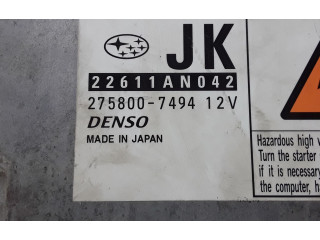 Řídící jednotka 22611AN042, 2758007494   Subaru Legacy 2008