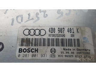 Блок управления двигателя 4B0907401K, 28RTE282   Audi A4 S4 B5 8D