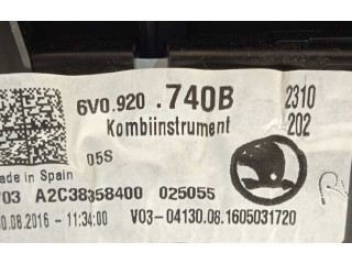 Přístrojová deska  Skoda Fabia Mk3 (NJ) 2016 6V0920740B, A2C38358400  