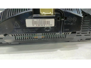Панель приборов A2095409811, 87001551   Mercedes-Benz CLK A209 C209       