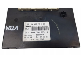 Блок управления климат-контролем A2218704192   Mercedes-Benz S W221