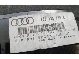 Přístrojová deska  Audi A3 S3 A3 Sportback 8P 2004 8P0980930R  