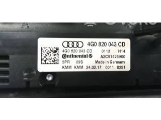 Блок управления климат-контролем 4G0820043CD, 4G0820043BL   Audi A6 S6 C7 4G