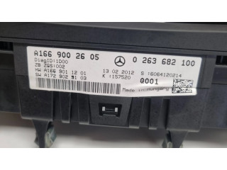 Панель приборов A1669002605, 0263682100   Mercedes-Benz ML W166       