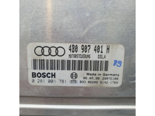 Блок управления двигателя 4B0907401H, 0281001781   Audi A6 S6 C5 4B