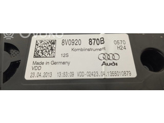 Панель приборов 8V0920870B   Audi A3 S3 8V       