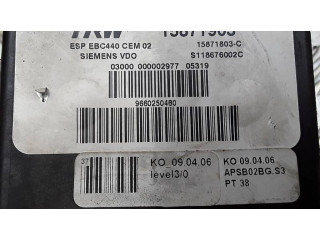 Jednotka ABS 9660250480, 15871903   Citroen C6 2007