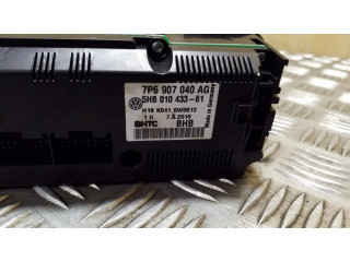 Блок управления климат-контролем 7P6907040AG, 5HB01043361   Volkswagen Touareg II