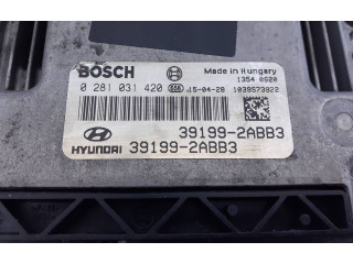 Řídící jednotka 391992ABB3, 0281031420   Hyundai ix35 2010