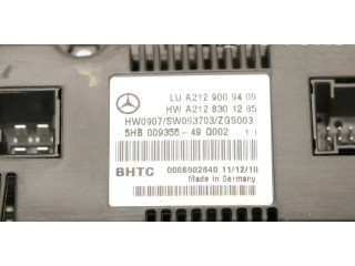Блок управления климат-контролем A2129009409, A2128301285   Mercedes-Benz E W212