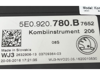 Přístrojová deska  Skoda Octavia Mk3 (5E) 2016 5E0920780B  