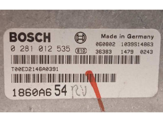 Блок управления двигателя 1860A654, 0281012535   Mitsubishi Grandis