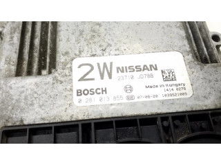 Блок управления двигателя 23710JD78B, 0281013855   Nissan Qashqai