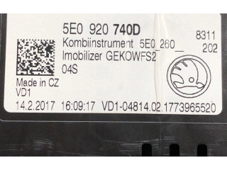 Přístrojová deska  Skoda Octavia Mk3 (5E) 2014 5E0920740D  