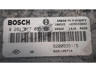 Řídící jednotka 0281017065, 8201105714   Renault Trafic II (X83) 2012