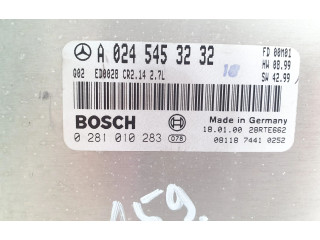Řídící jednotka A0245453232, 0281010283   Mercedes-Benz ML W163 2003