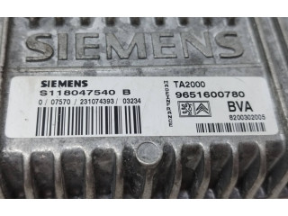 Блок управления коробкой передач 9651600780, S118047540B   Lancia Phedra