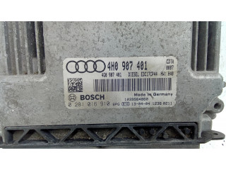 Блок управления двигателя 4H0907401, 0281016910   Audi A8 S8 D4 4H