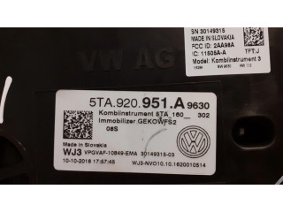 Přístrojová deska  Volkswagen Touran III 2017 5TA920951A, 152  