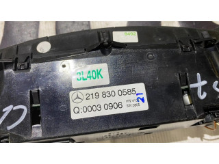 Блок управления климат-контролем 2198300585, A2198300585   Mercedes-Benz CLS C219