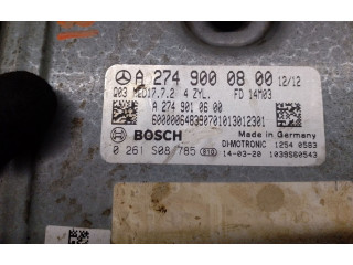 Řídící jednotka A2749000800, 0261S08785   Mercedes-Benz C W204 2014