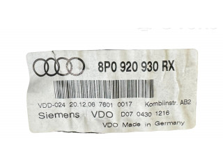 Панель приборов 8P0920930RX, D0704301216   Audi A3 S3 8P       