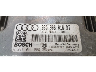 Блок управления двигателя 03G906016DT, 0281011892   Audi A3 S3 8P