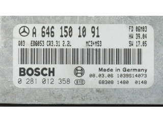 Блок управления двигателя A6461501091, 0281012358   Mercedes-Benz CLK A209 C209