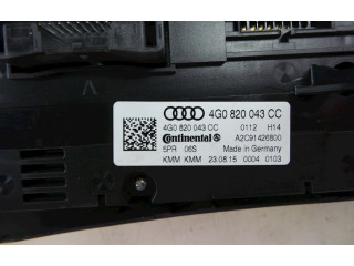 Блок управления климат-контролем 4G0820043CC, 4G0820043CC   Audi A6 S6 C7 4G
