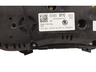 Přístrojová deska  Skoda Octavia Mk3 (5E) 2014 5E0920871C, A2C83639900  