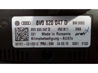 Блок управления климат-контролем 8V0820047D, E2-A1-8-2   Audi A3 S3 8V