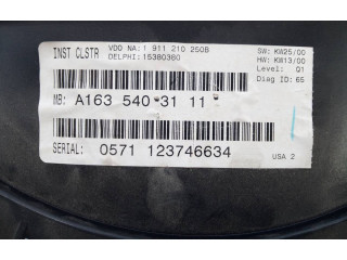 Přístrojová deska  Mercedes-Benz ML W163 2004 A1635403111, E3-A1-9-3  