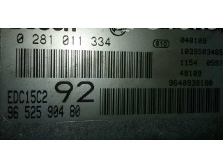 Řídící jednotka 9652590480, 0281011334   Peugeot 807 2004