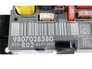 Pojistková skříňka Řídící jednotka BSM 9807028580   Peugeot 3008 I 2015