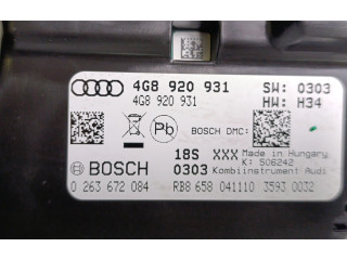 Панель приборов 4G8920931, 0263672084   Audi A6 S6 C7 4G       