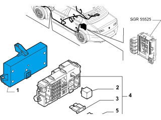 Блок комфорта 60686058, 50507094   Alfa Romeo 159   