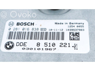 Řídící jednotka 8510221, 0281016838   BMW 3 E90 E91 2011