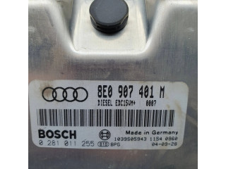 Блок управления двигателя 8E0907401M, 0281011255   Audi A6 S6 C5 4B