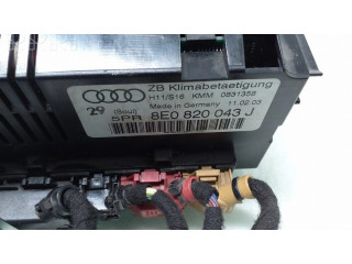 Блок управления климат-контролем 8E0820043J   Audi A4 S4 B6 8E 8H