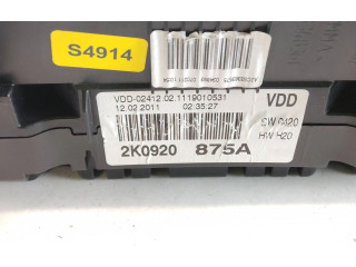 Přístrojová deska  Volkswagen Caddy 2011 2K0920875A, 1119010531  