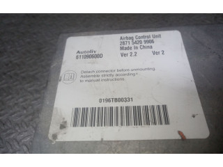 Блок управления надувных подушек    287154209906, 611090600D   Tata Indica Vista II