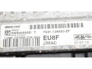 Блок управления двигателя 7G9112A650ZF, 5WS40593E   Ford S-MAX