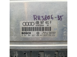 Блок управления двигателя 4B0907401P, 0281001931   Audi A6 S6 C5 4B