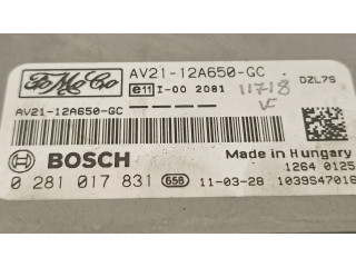 Блок управления двигателя AV2112A650GC, 0281017831   Ford Fiesta